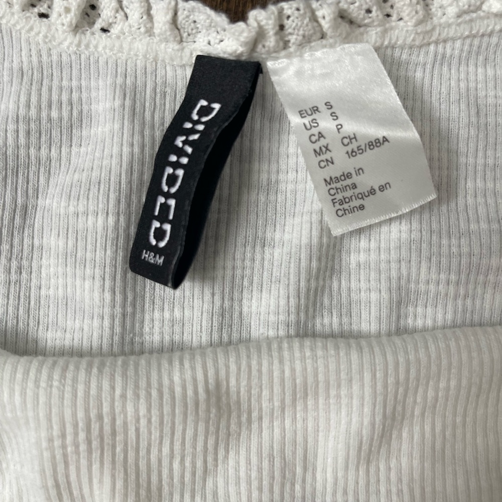 H&M Cream Ribbed Camisole - Picture 4 of 4